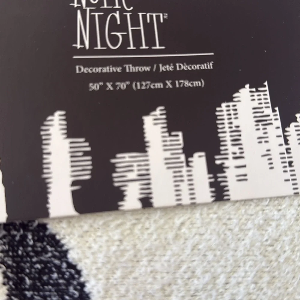 2025 Noir Night BRIDE of FRANKENSTEIN Halloween Decorative Throw Blanket NEW!